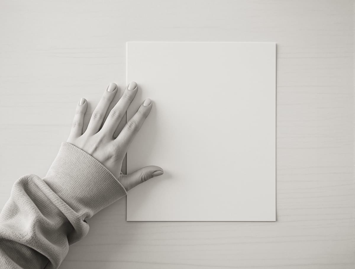 hands on a document, no faces, no readable text